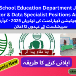 School Education Department Jobs